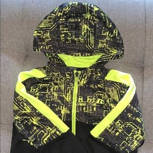 RUSSELL Dri Power Neon Black Jacket Size Med 8